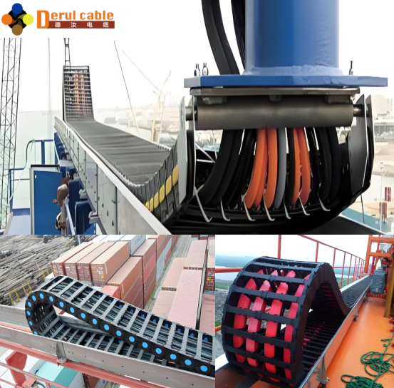  Port machinery drag chain cable